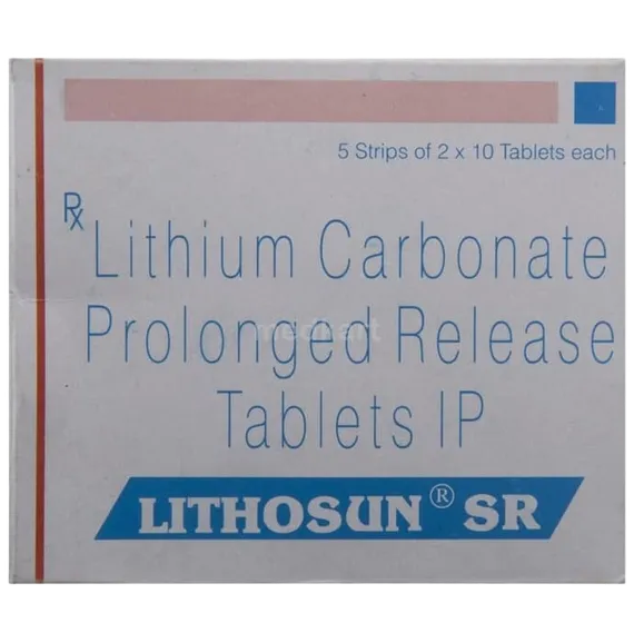 lithosun sr 400mg tablet 10's
